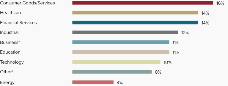 Graph showing Professional Experience